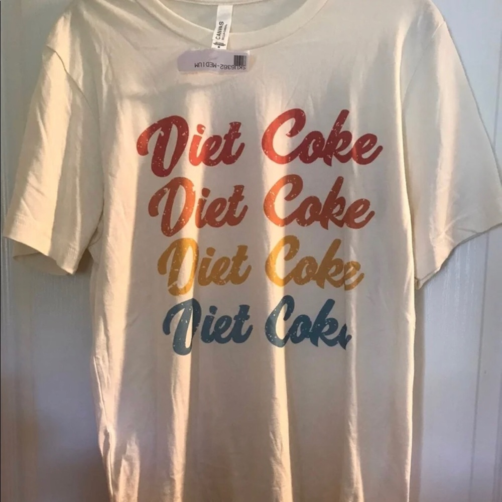 NWT Bella Canvas + Diet Coke Tee Size Medium